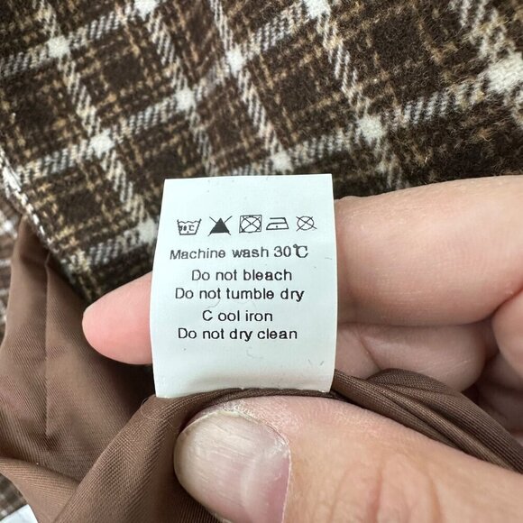 Allegra K Plaid Notched Lapel One Button Blazer Jacket Womens size Large NEW - Picture 5 of 6